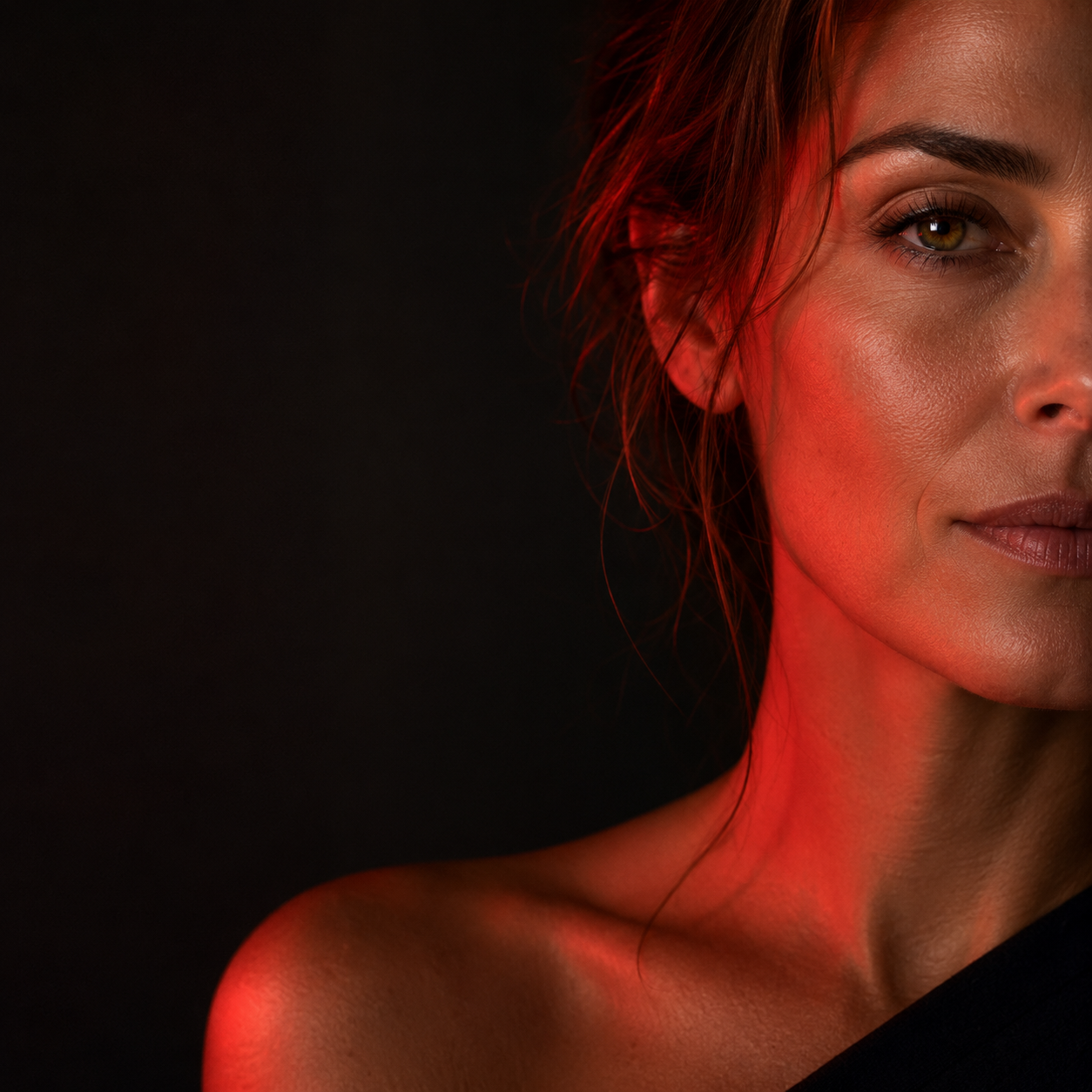 EternaBliss product editorial in warm rood licht