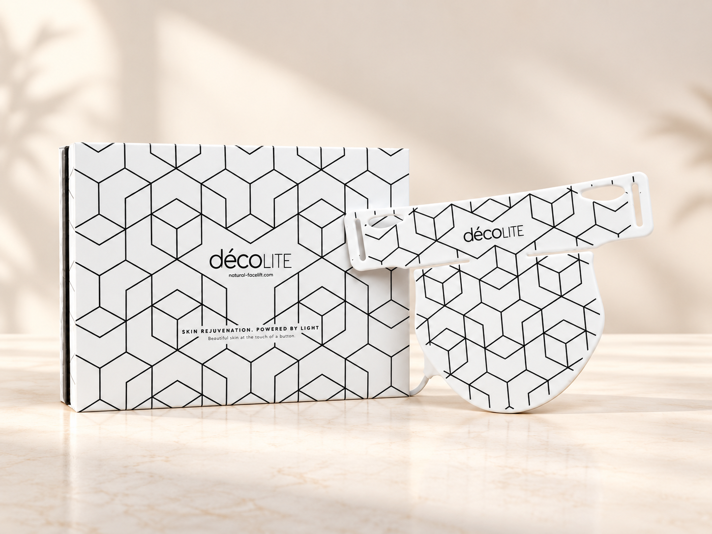 DécoLITE-masker naast de verpakking